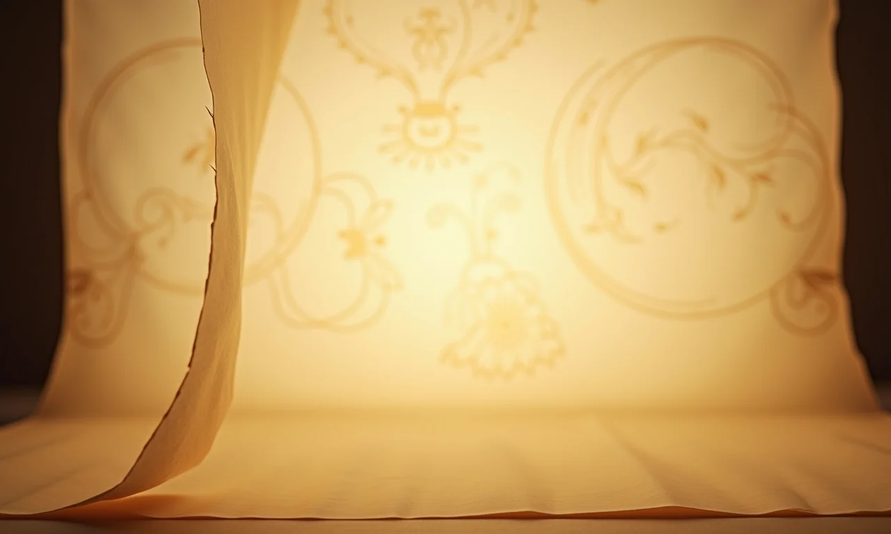 Diferentes tipos de papel translúcido para a tela do teatrinho.