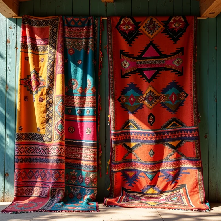 Diferentes variações e padrões de fuxico