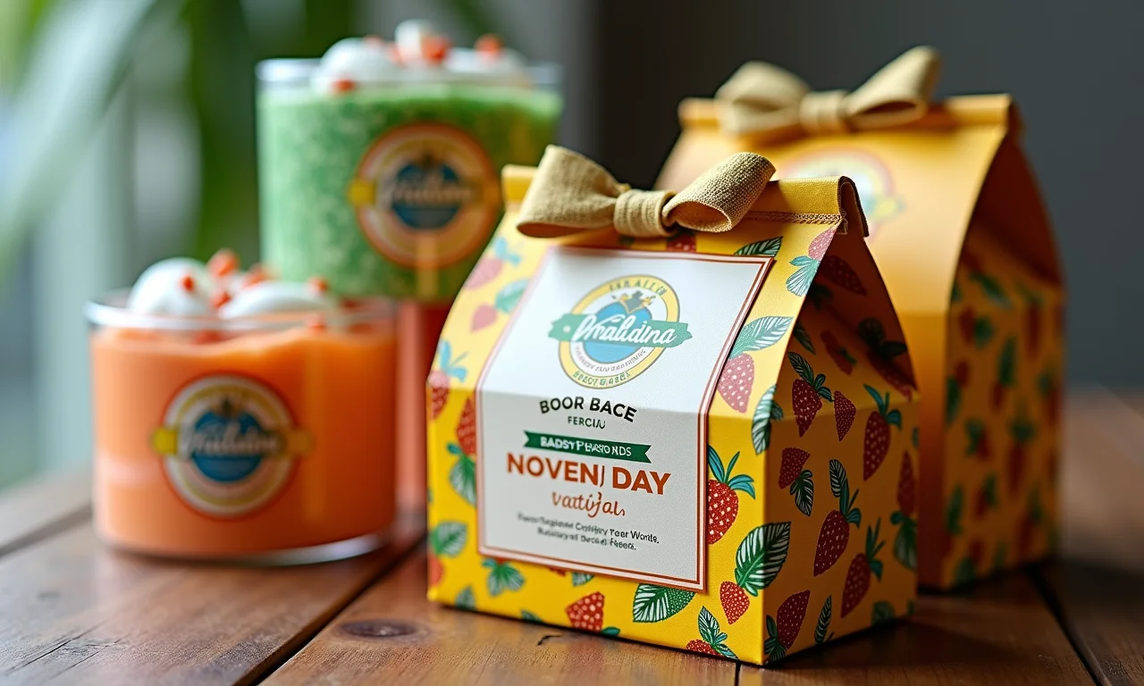 Embalagens criativas e personalizadas para lembrancinhas de aniversário.