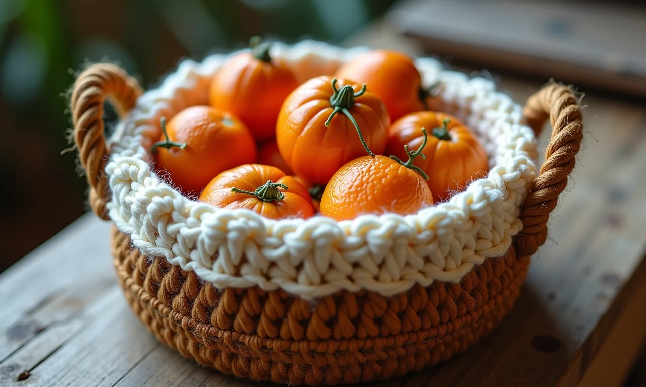 Enchimento estratégico para modelar o cesto.