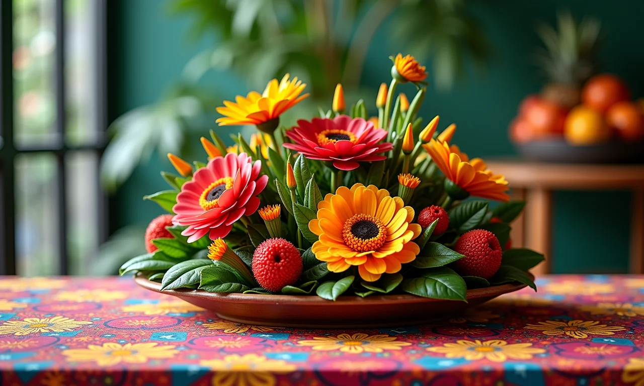 Enfeite de mesa de festa junina em EVA personalizado.