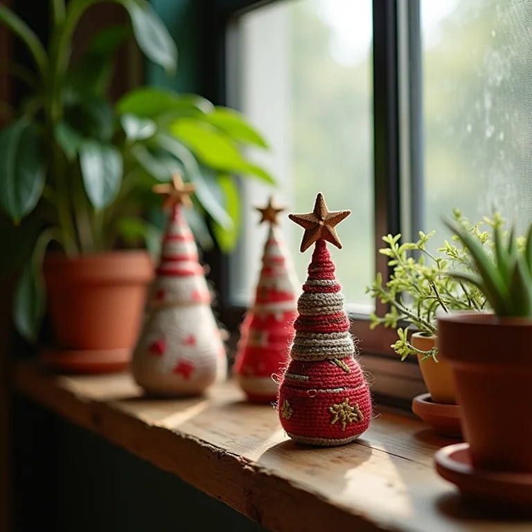 Enfeites de Natal sustentáveis feitos com materiais reciclados