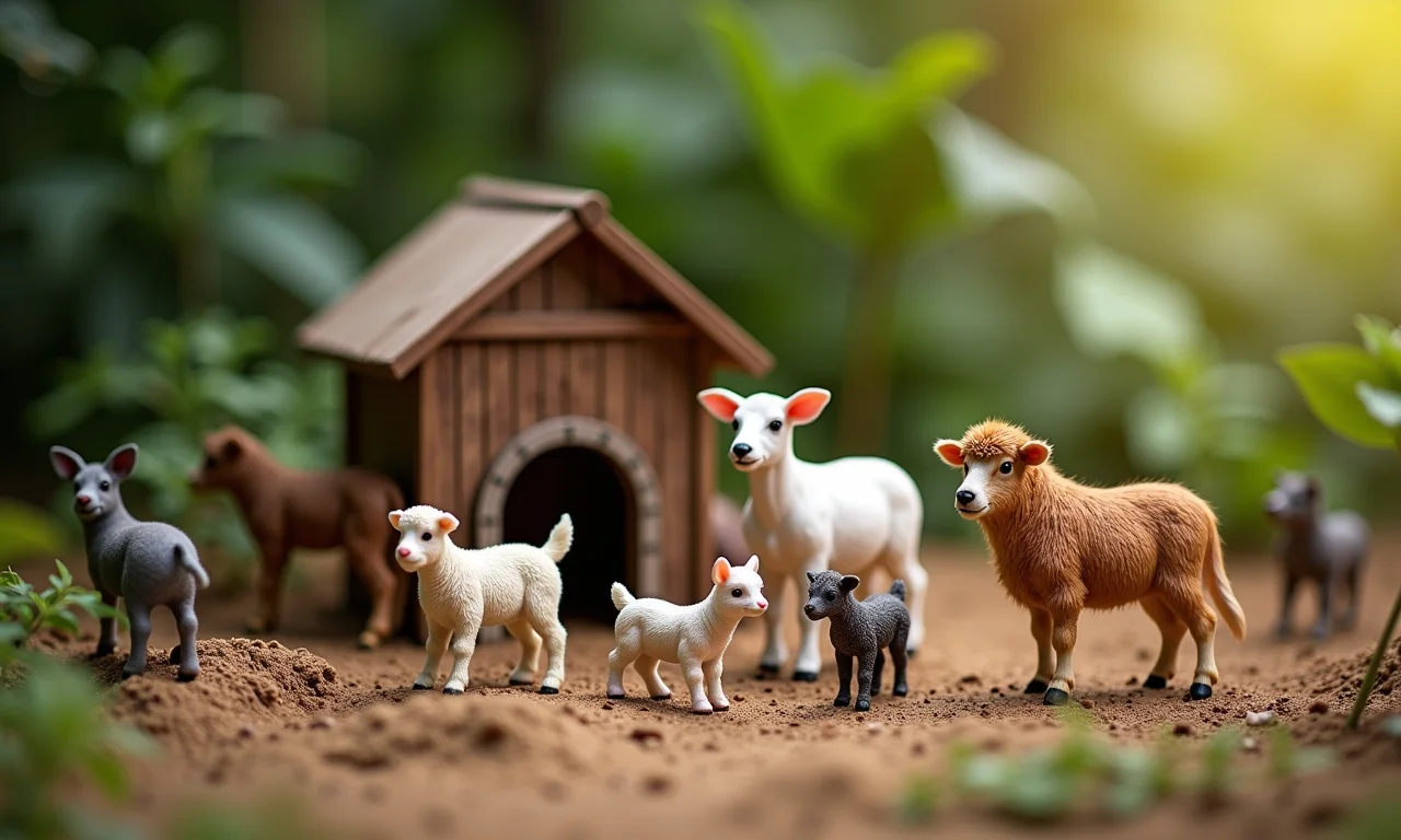 Fazendinha criativa feita de caixa de sapato.