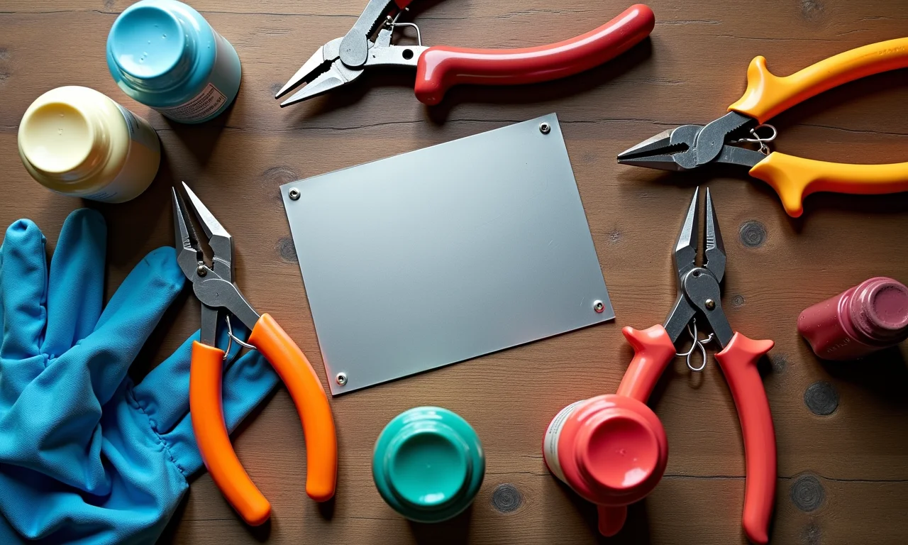 Ferramentas básicas para começar a criar artesanato com lata.