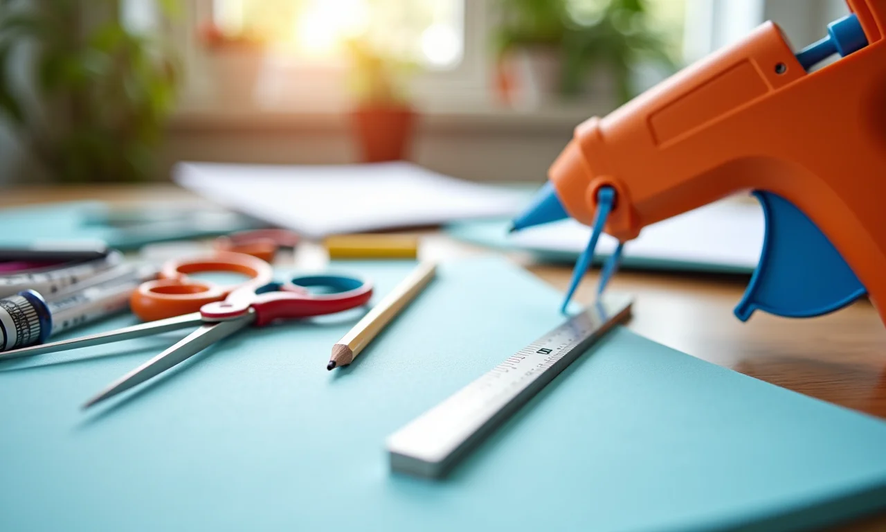 Ferramentas e materiais para fazer espantalho de EVA.