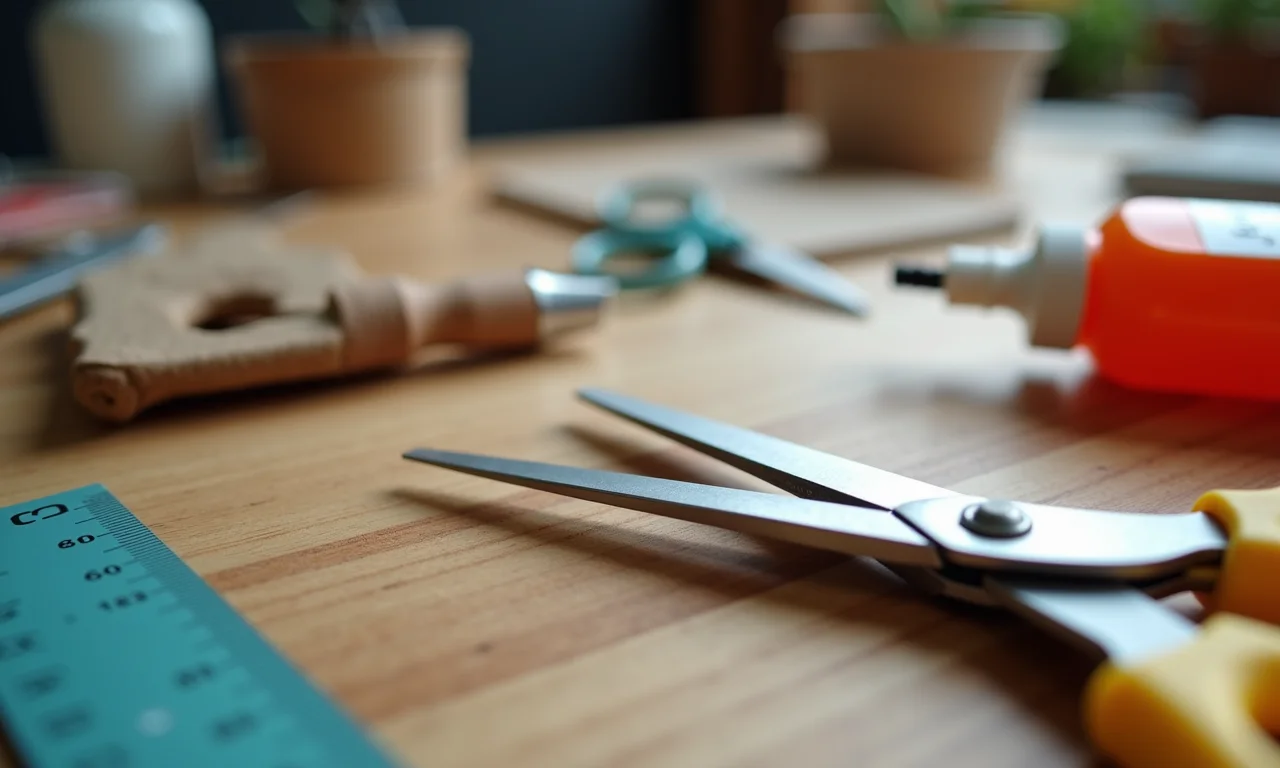 Ferramentas indispensáveis para artesanato reciclado.