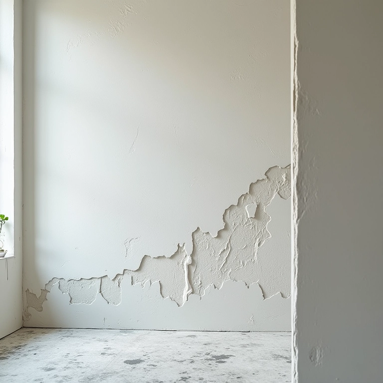 Gesso secando em time-lapse.