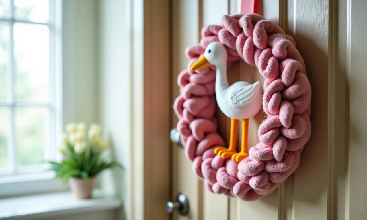 Guirlanda de maternidade de feltro.