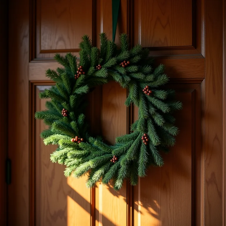 Guirlandas natalinas artesanais para sua porta
