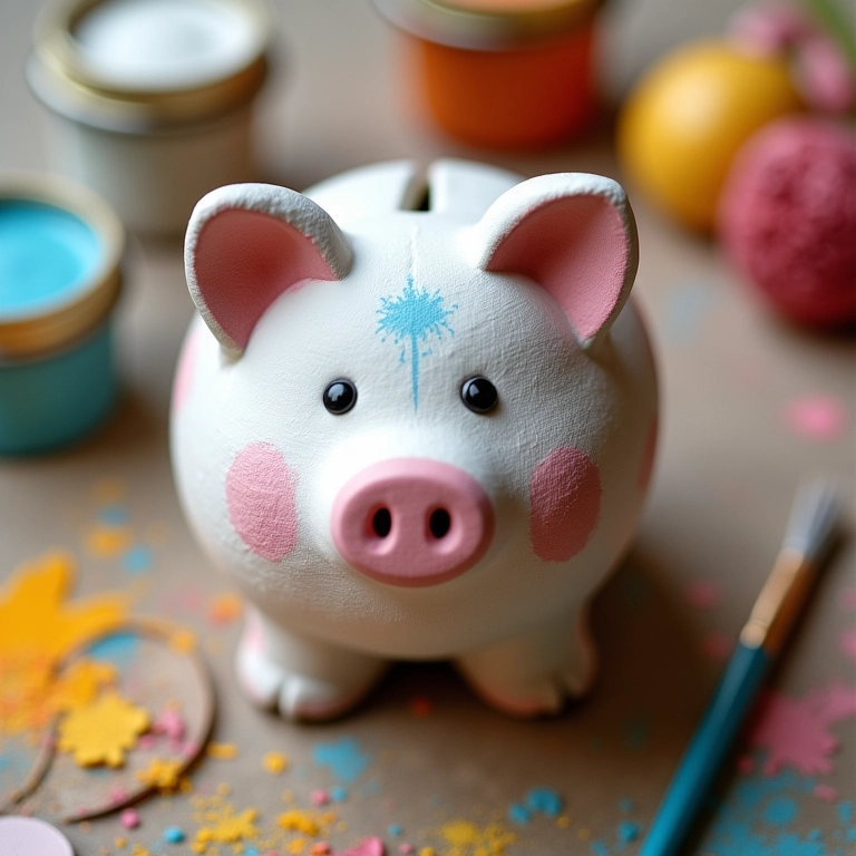 Inspirações para decorar seu cofre de gesso.