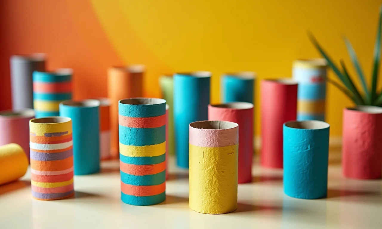 Inspirações para turbinar a brincadeira de pintura com rolinhos.