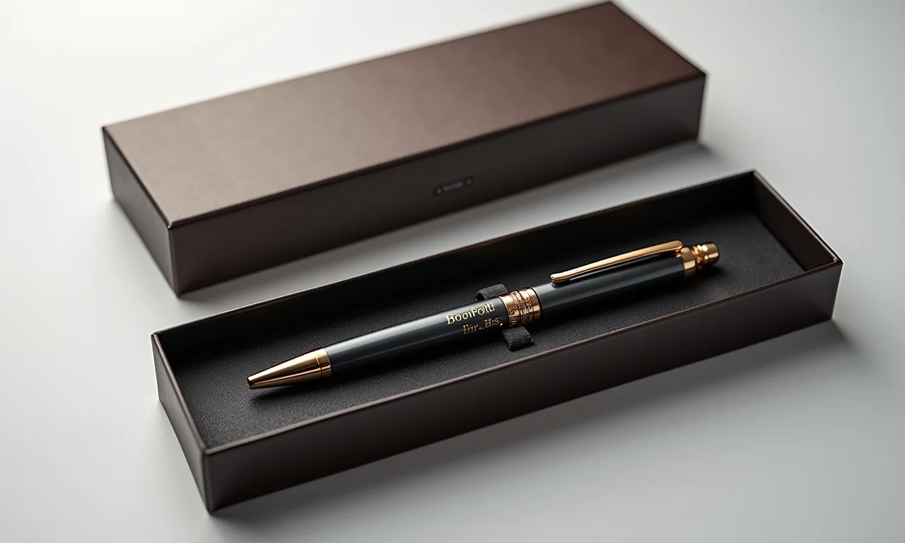 Kit com Bis e caneta personalizada.