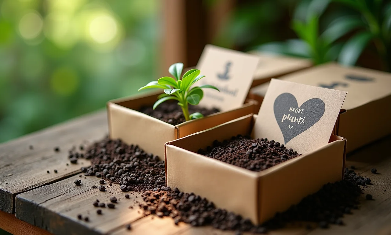 Kit de sementes para plantar amor, lembrancinha ecológica para bodas de prata.