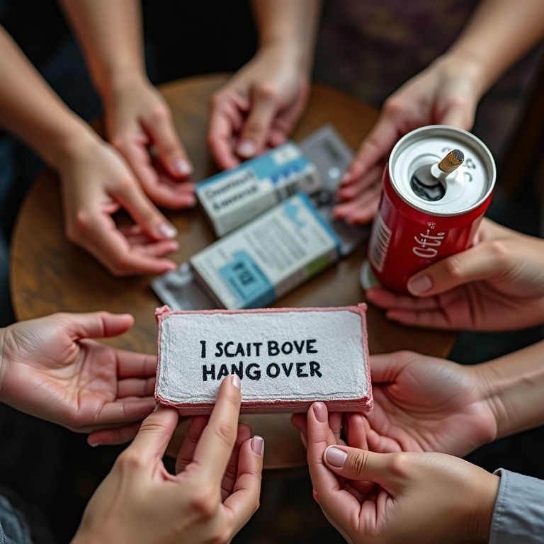 Kit ressaca personalizado como lembrancinha de casamento.