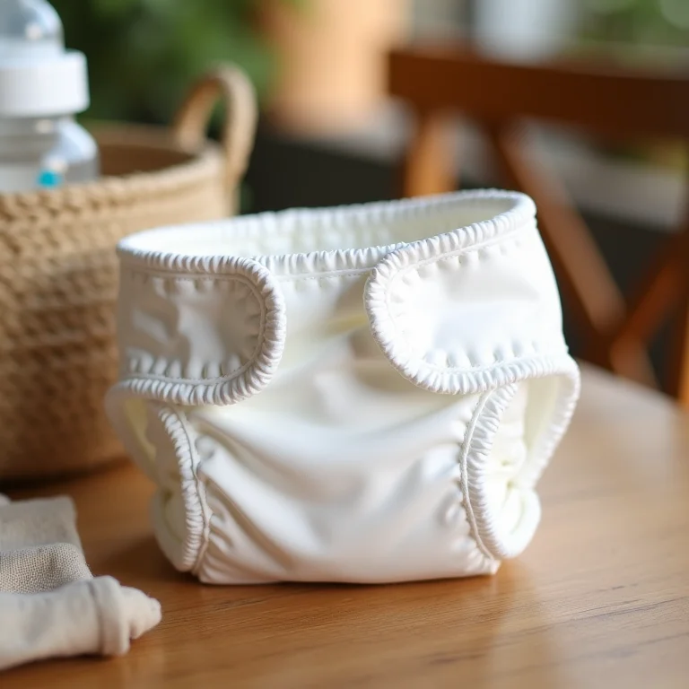 Lembrancinha de fralda em EVA branco.