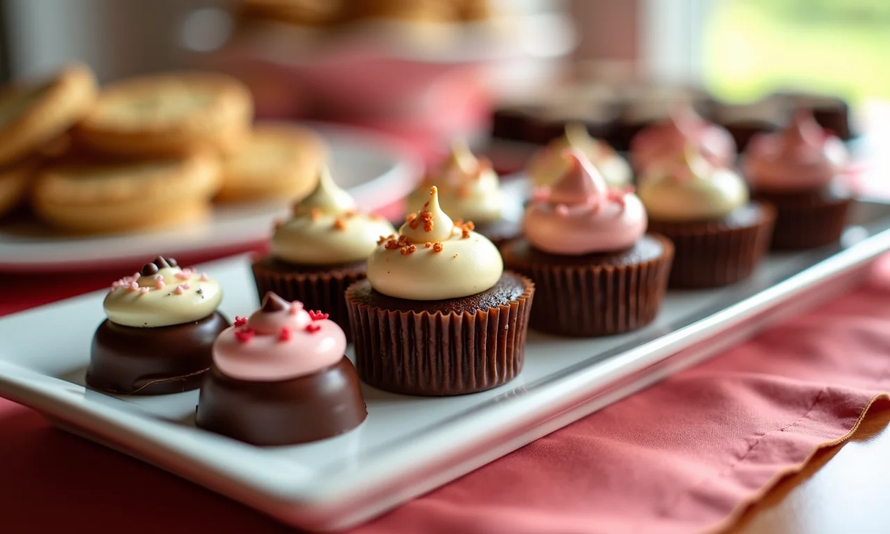 Lembrancinhas comestíveis e criativas para festas infantis: chocolates, biscoitos e mini bolos.