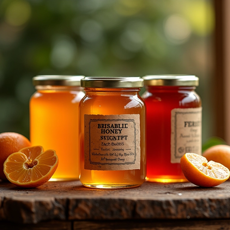 Lembrancinhas comestíveis: mel, geleia ou compota caseira.