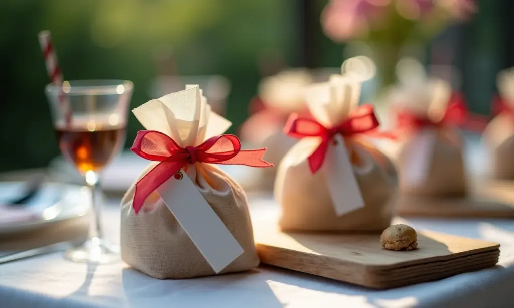 Formatura serviço social: Lembrancinha Lembrancinhas de formatura em Serviço Social delicadamente dispostas sobre uma mesa.