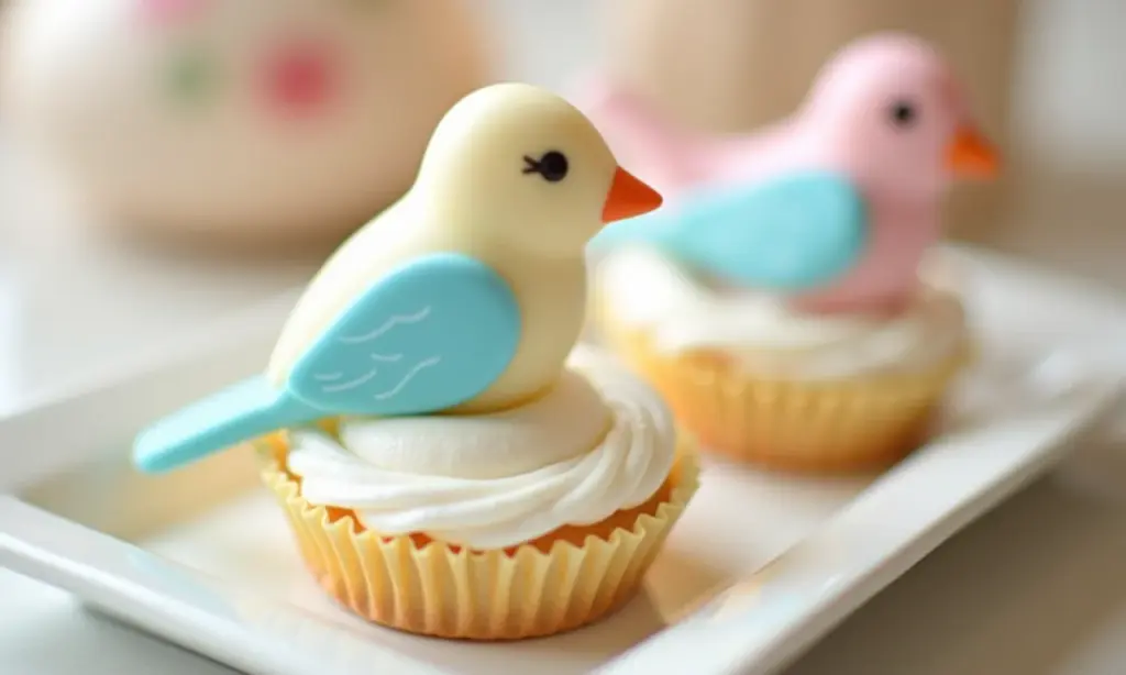 Maternidade passarinho: Lembrancinha (Jardim) Lembrancinhas de maternidade com tema de passarinho em tons pastel.