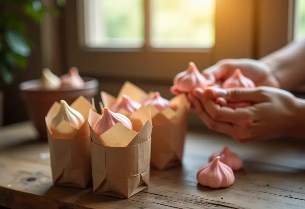 Lembrancinha de Suspiro: Ideias LINDAS para Casamento! Lembrancinhas de suspiro artesanais para casamento