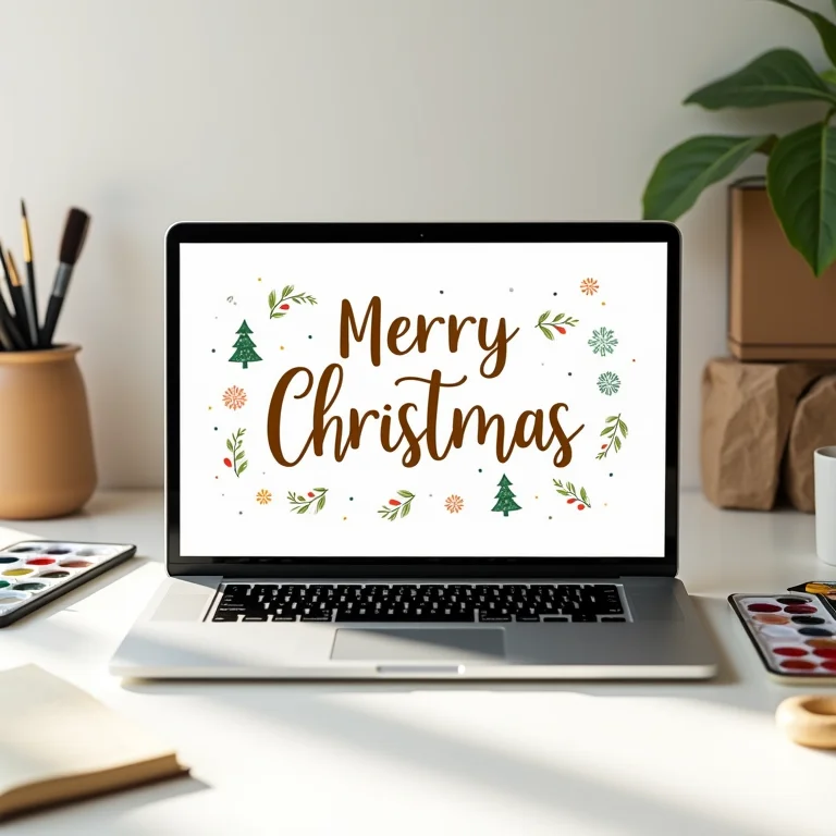 Lembrancinhas digitais de Natal: cartões personalizados