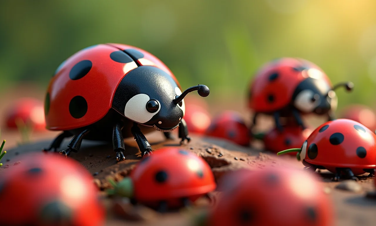 Livros de histórias da Ladybug como lembrancinhas.