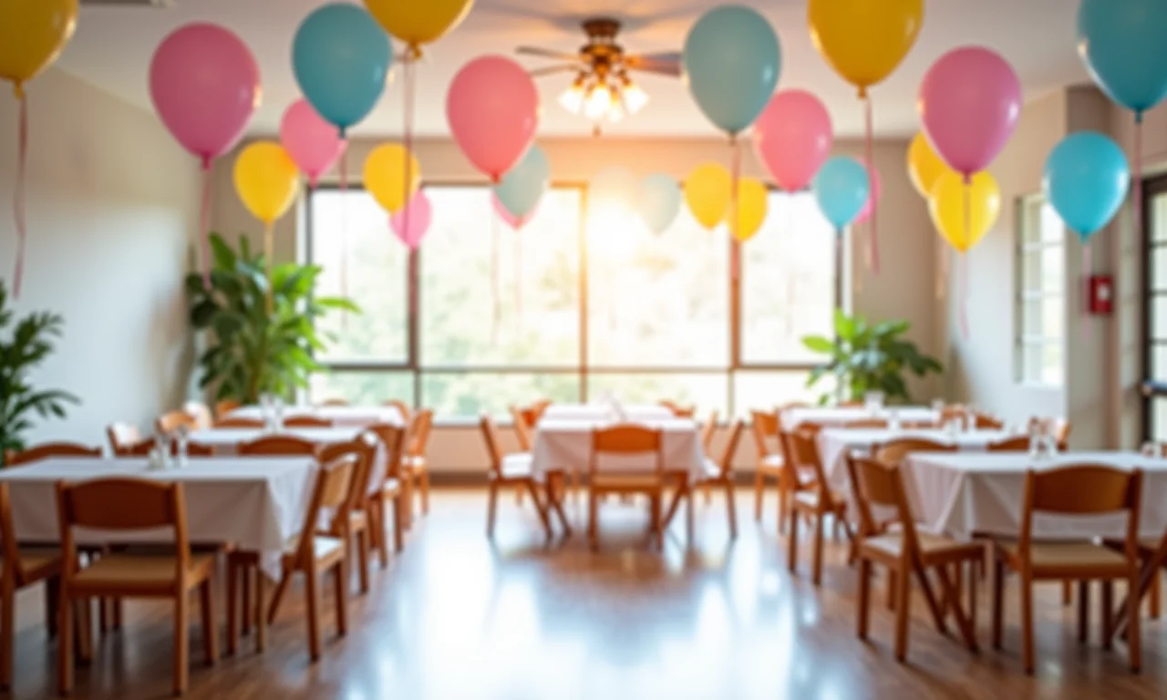 Local acessível e prático para chá de bebê.