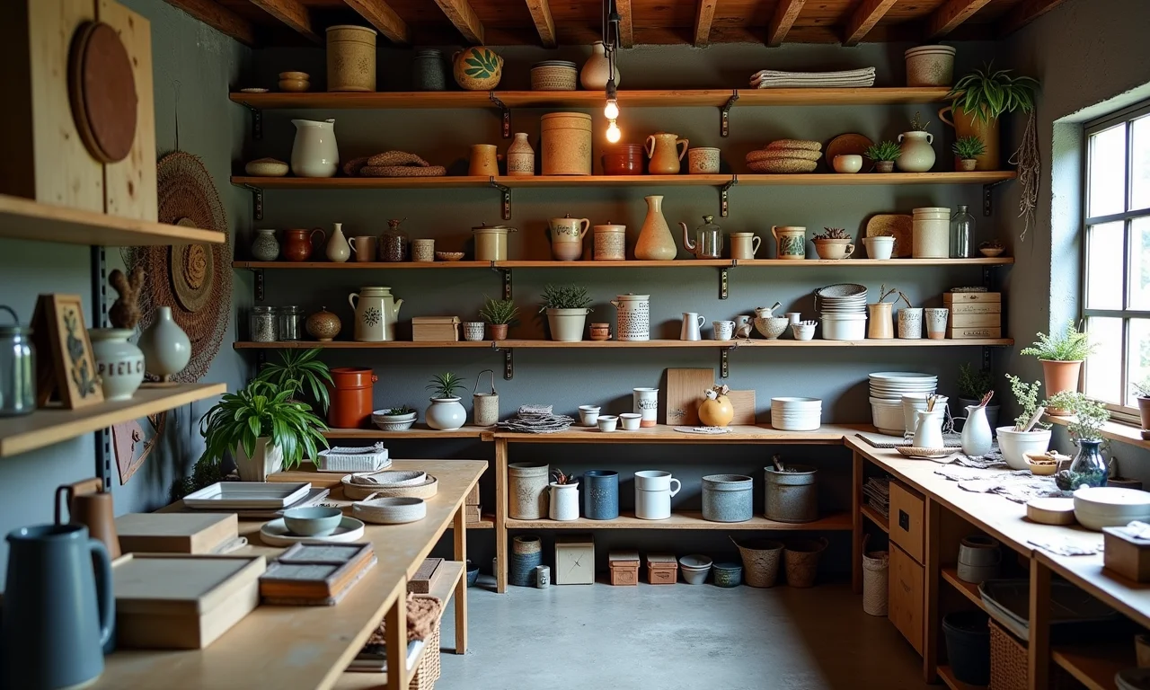 Local para encontrar materiais para reciclar e criar artesanato.