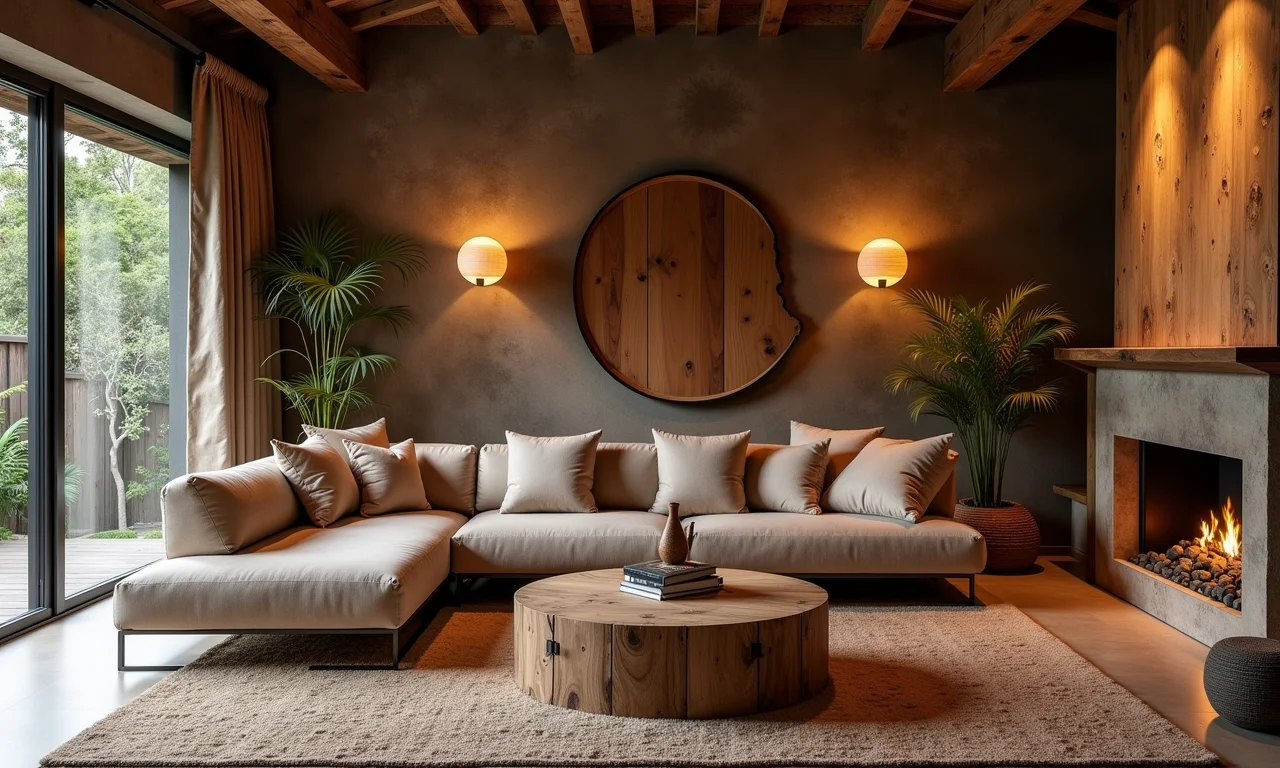 Loja de móveis de madeira de demolição, estilo rústico e opções sustentáveis.