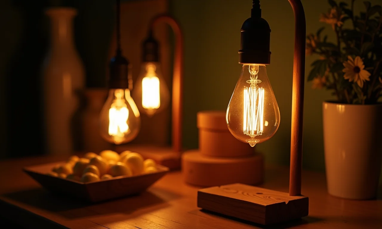 Luminárias charmosas feitas de caixas de sapato.