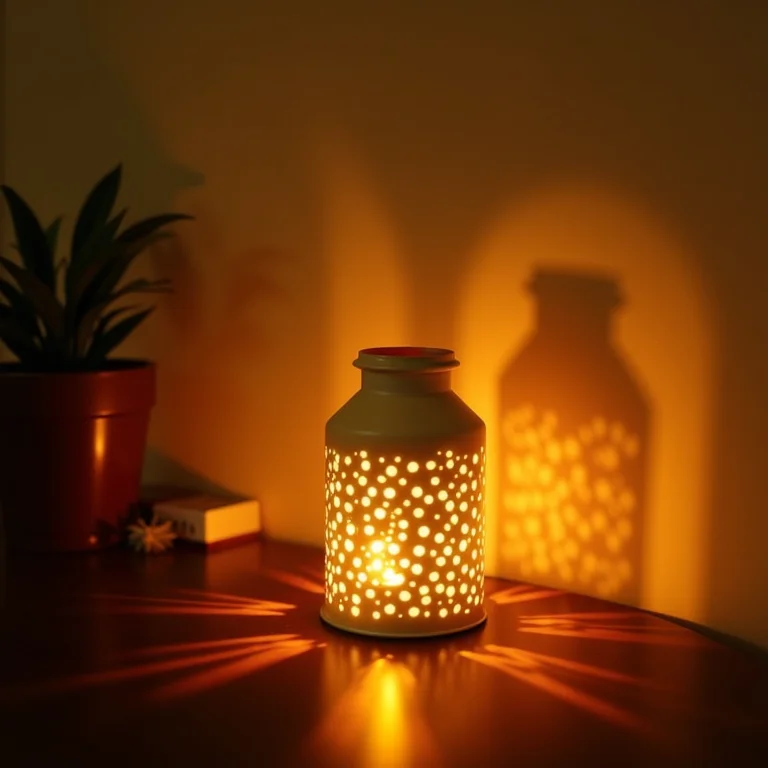 Luminárias divertidas e aconchegantes feitas com latas de leite