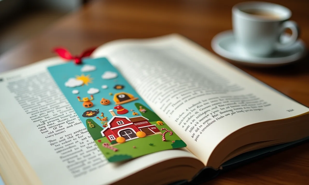 Marcador de página temático de Natal.