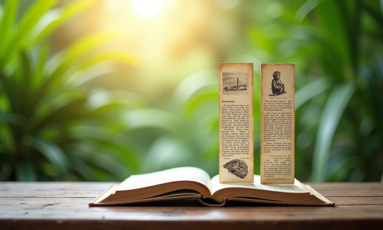 Marcadores de página temáticos de EVA com paisagens brasileiras.