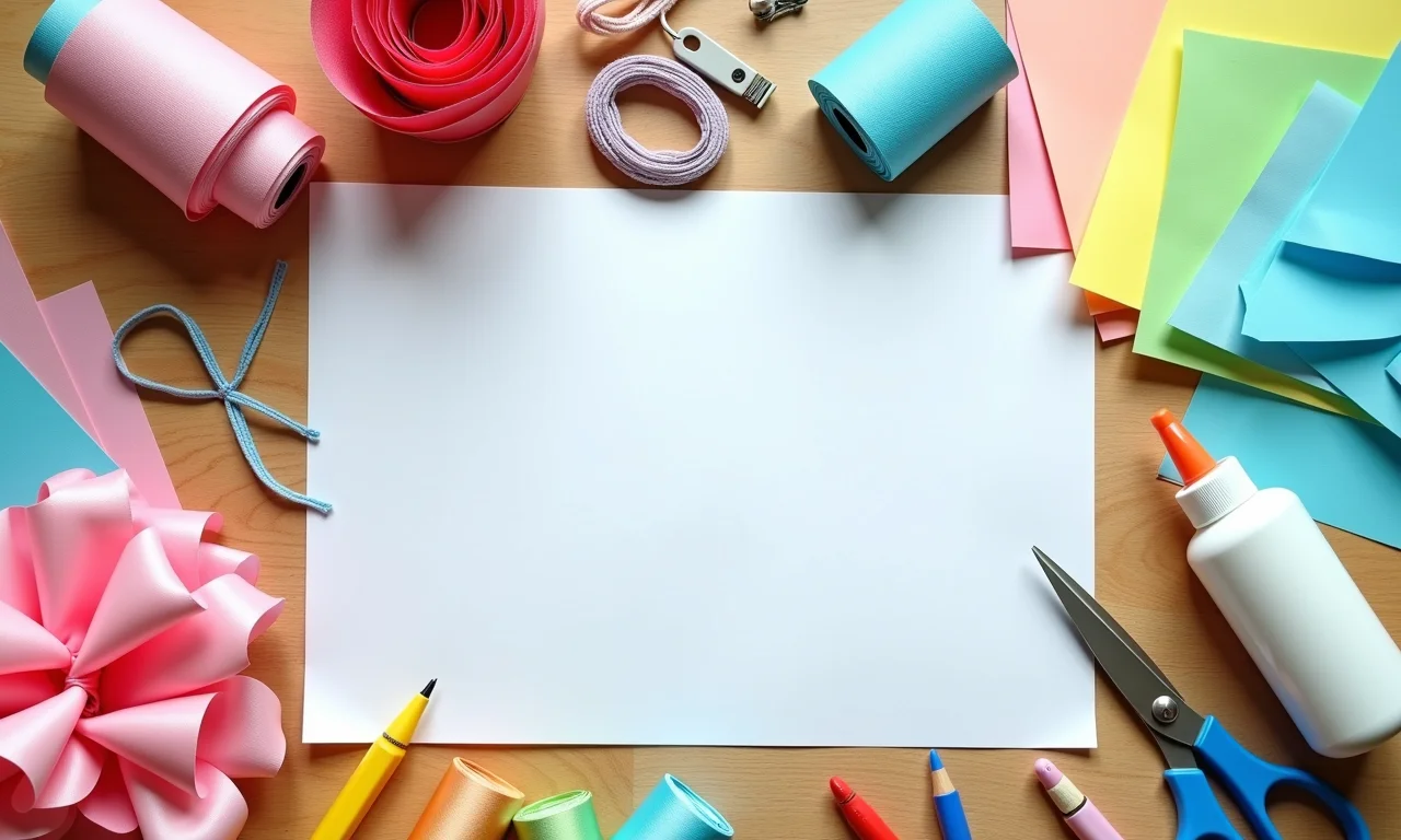 Materiais essenciais para usar moldes em projetos de chá de bebê.