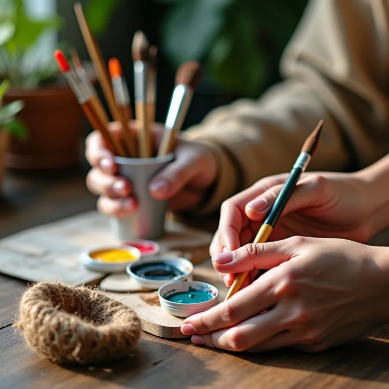 Materiais necessários para pintura em potes de plástico