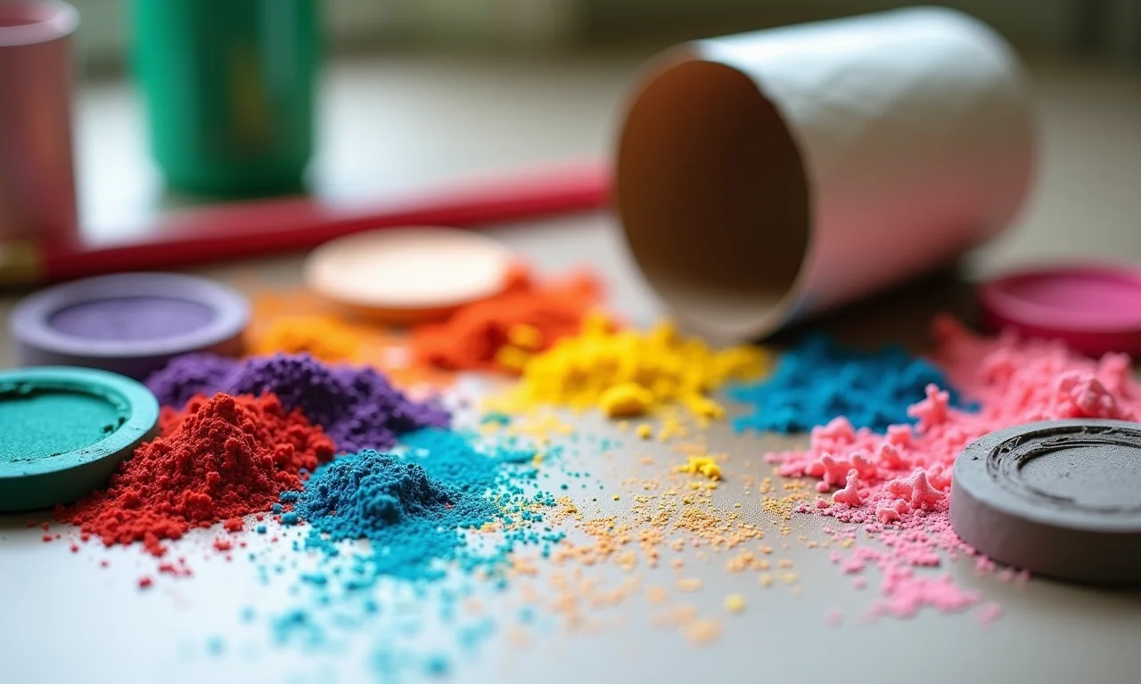 Materiais para decorar lembrancinhas de rolo de papel.