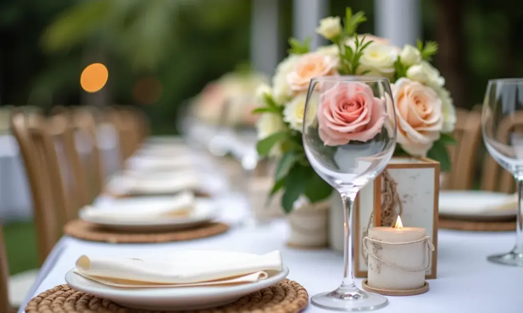 Casamento para convidados: Lembrancinha ideal Mesa de recepção de casamento com lembrancinhas elegantes