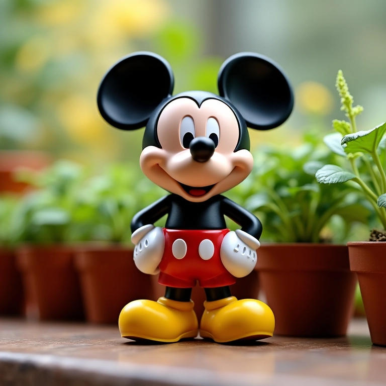 Mini kit de jardinagem do Mickey Mouse.