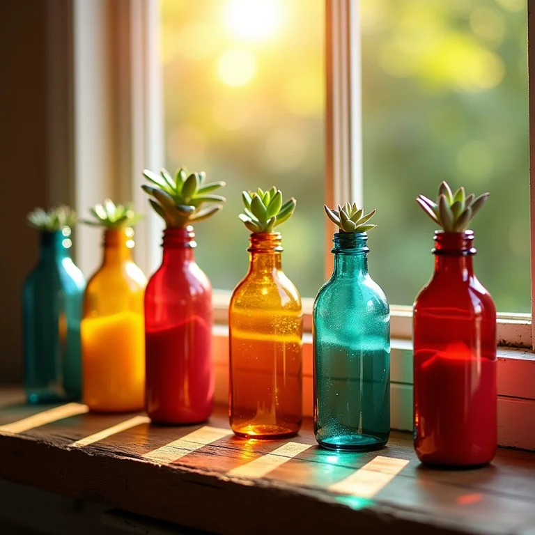 Mini vasinhos decorativos feitos com garrafas PET