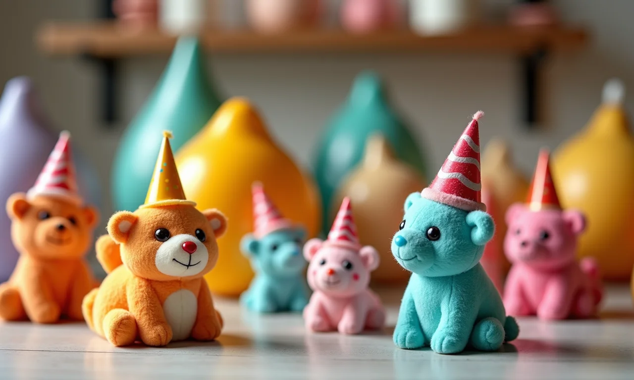 Miniaturas de brinquedos como lembrancinha de aniversário.