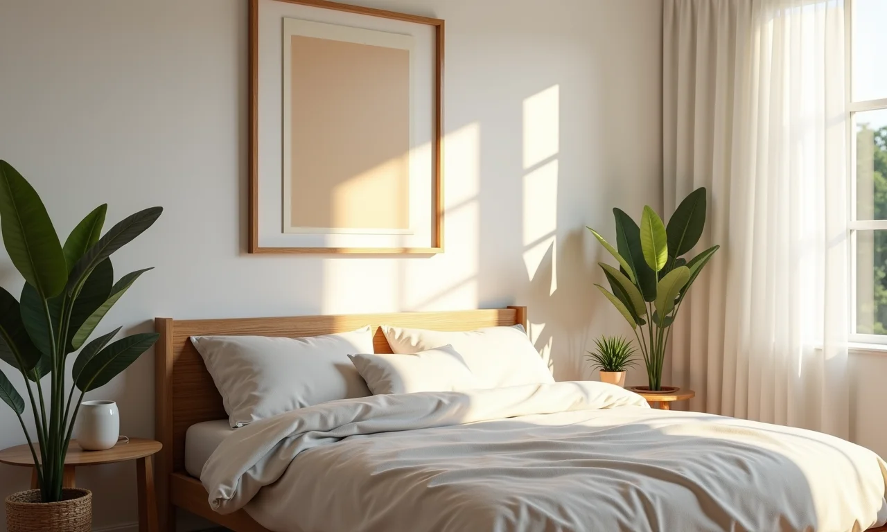 Móbiles criativos adicionam movimento e leveza ao quarto.