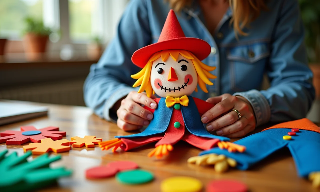 Montando um espantalho de EVA passo a passo.