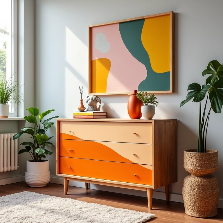 Móvel de MDF com cores vibrantes da Coralit.