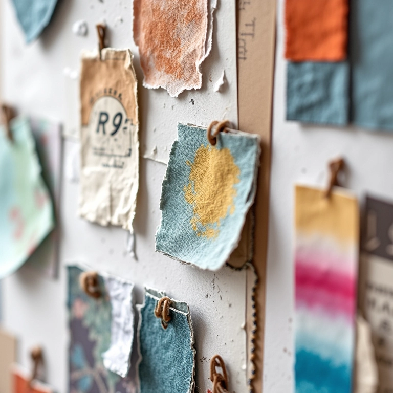 Painel de inspiração com ideias de decoração reciclada.