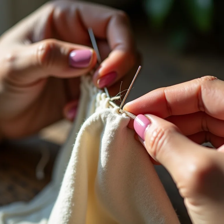 Passo a passo de como fazer o ponto alinhavo perfeito