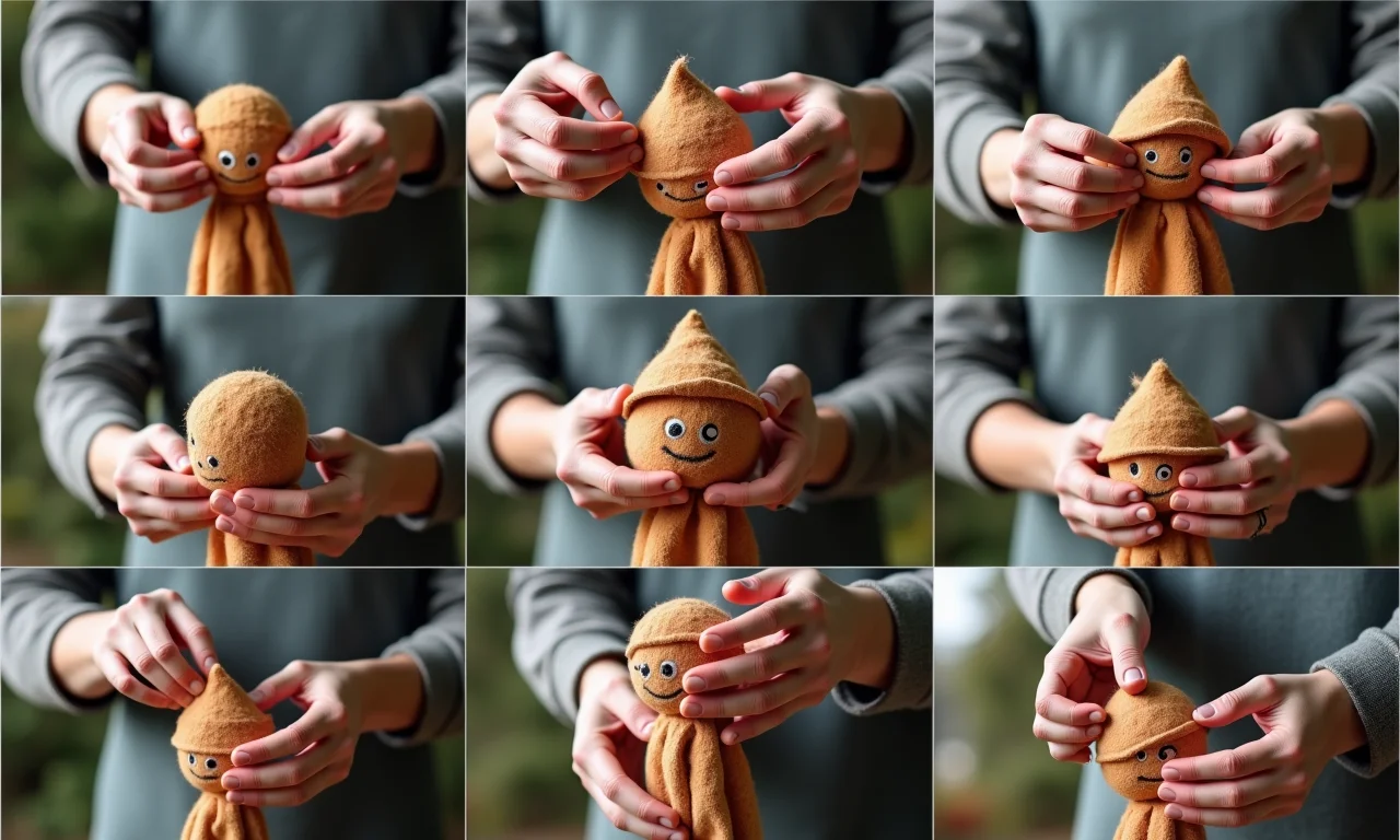 Passo a passo detalhado da montagem do espantalho de EVA.