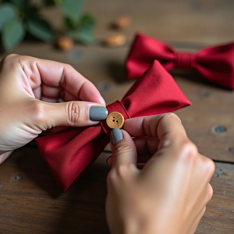 Personalizando sua gravata borboleta de fita