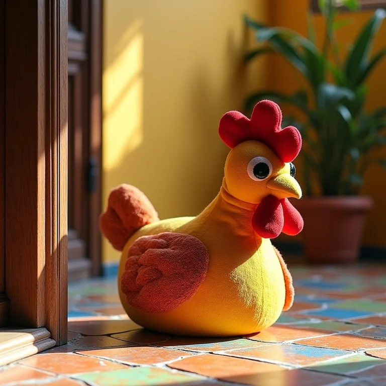 Peso de porta de galinha