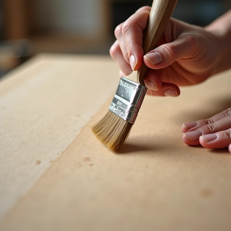 Pintar mdf: o guia completo para um acabamento bom Pintando MDF com pincel para um acabamento perfeito.