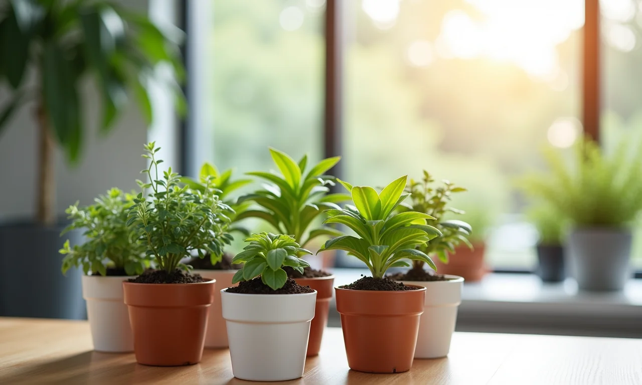 Plantas e sementes como lembrancinhas corporativas.